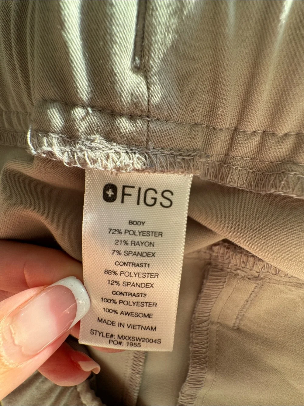 Men’s Figs Tansen Joggers with Burgundy Drawcord